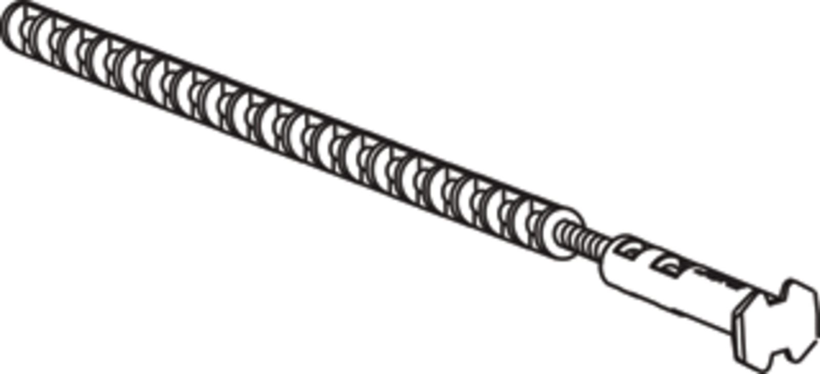 Wisa, toebehoren/onderdelen voor spoelreservoir, Stelpen met kop voor spoelreservoir: W2100 met dubbele spoeling