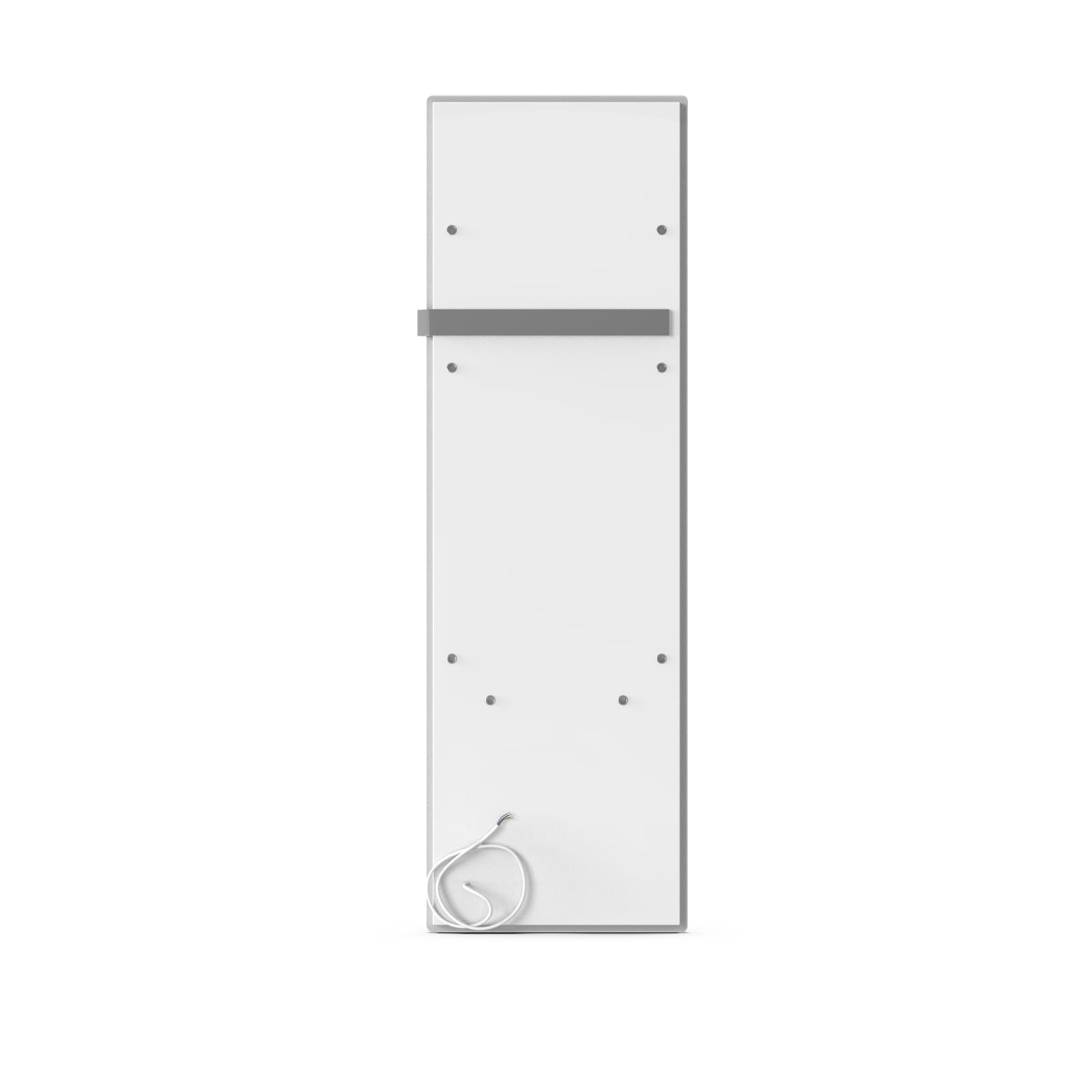 Infraroodpaneel badkamer, zuiver wit gesatineerd glas, 160x50cm, 600W,