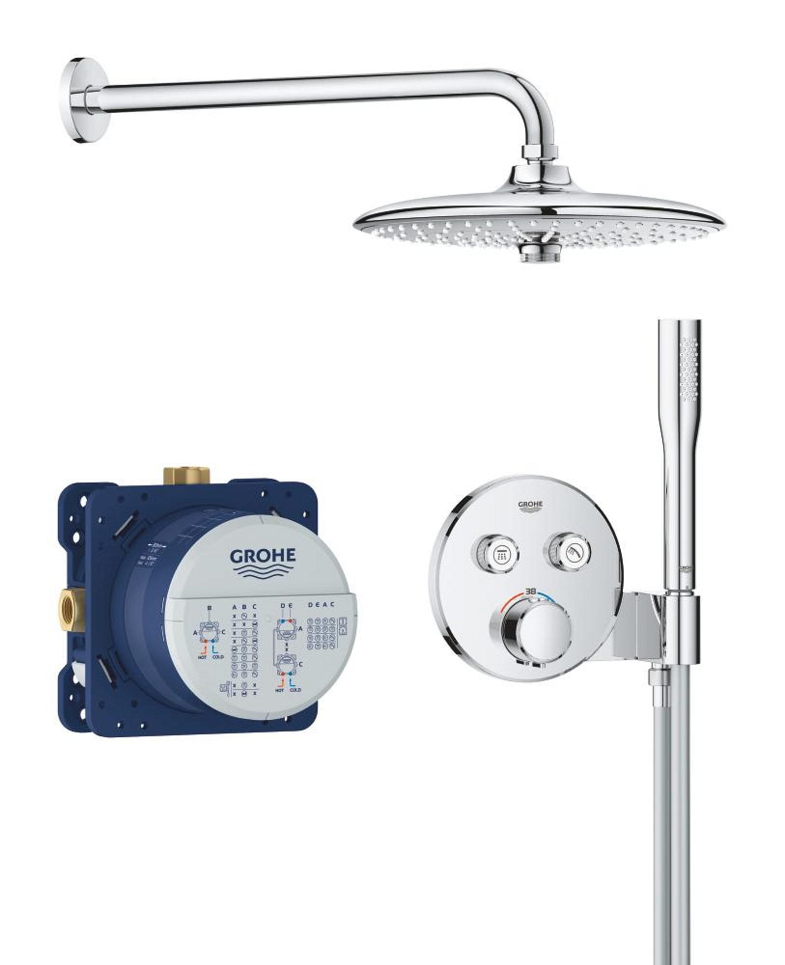 Grohe Precision SmartControl Met Douchehouder (2x) Comfortset Vitalio 260 9,5 L/M
