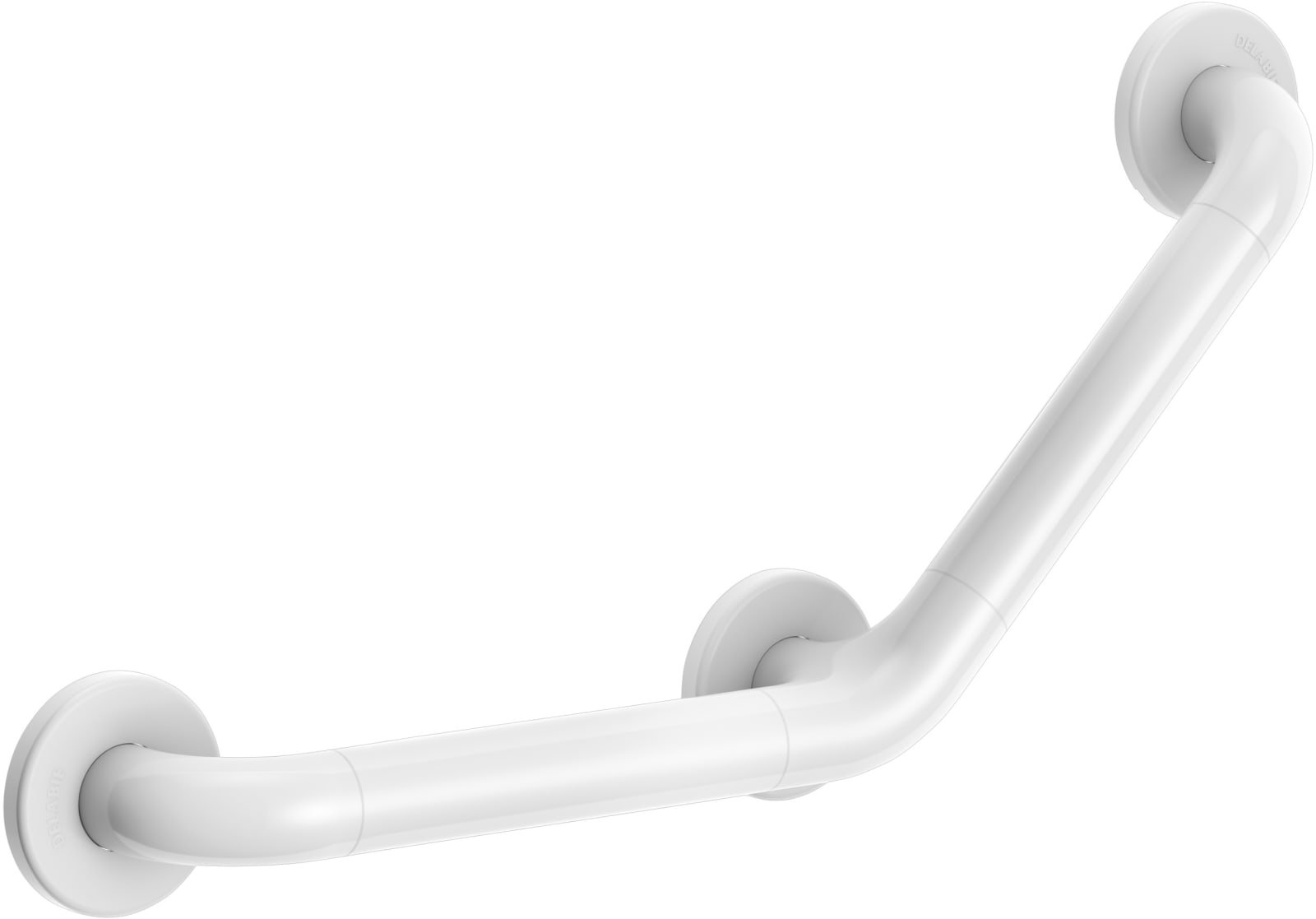 Delabie Greep 135¦ Ø32 220x220 3 bevestigingspunten nylon wit