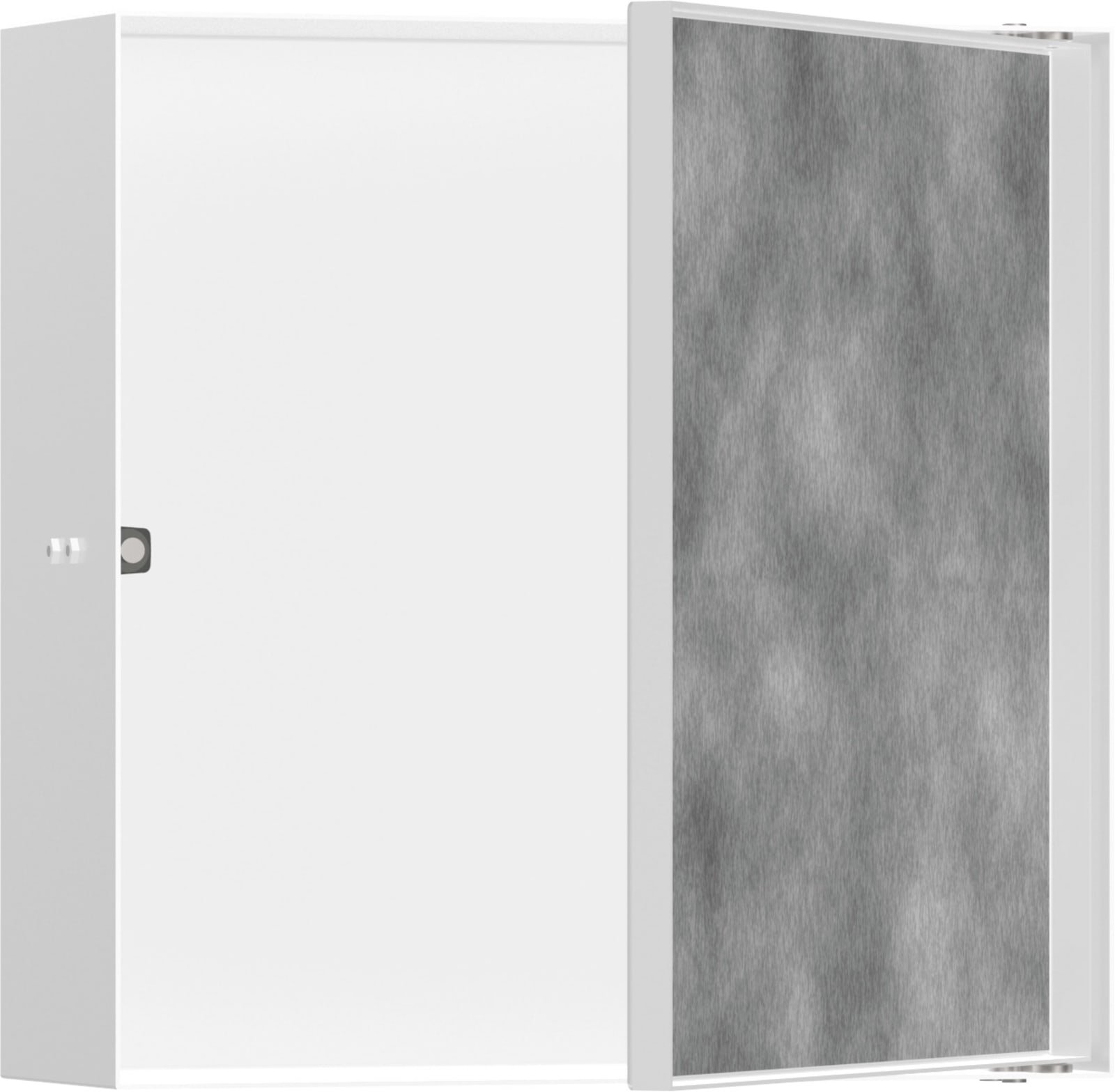 Hansgrohe XtraStoris Rock wandbox betegelbare deur 300/300/100 mat wit