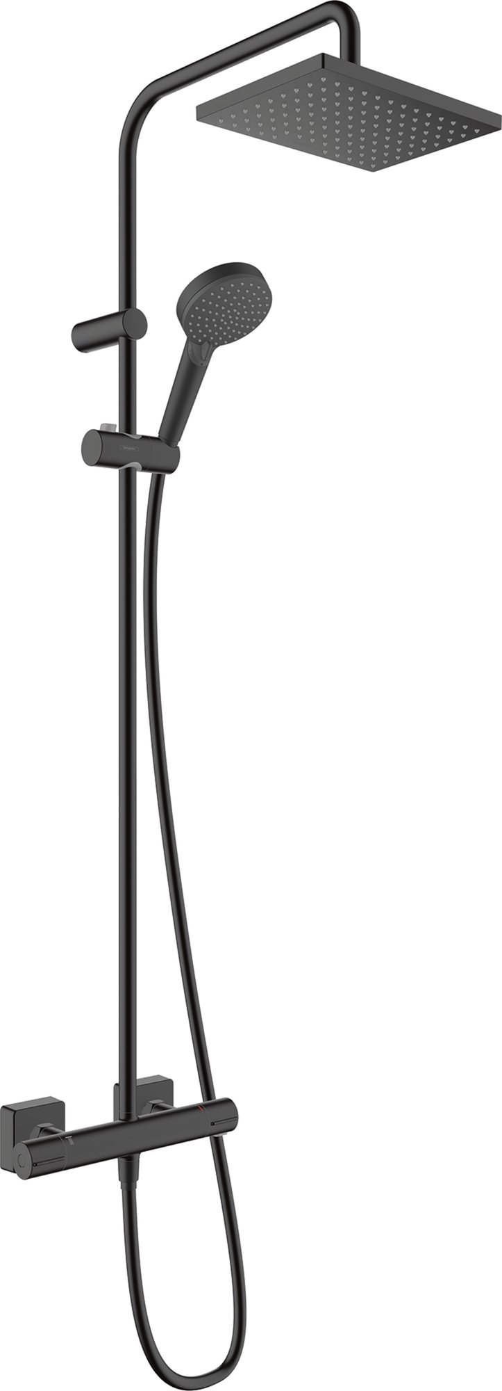 Hansgrohe Vernis Shape Showerpipe met douchethermostaat mat zwart