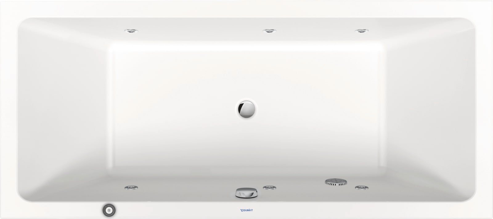 Duravit Duravit No.1 Whirlbad  1800x800 mm Wit, Jet Project, Inbouw, materiaal: Sanitair acryl, rechthoekig, aantal rugsteunen: 2, p