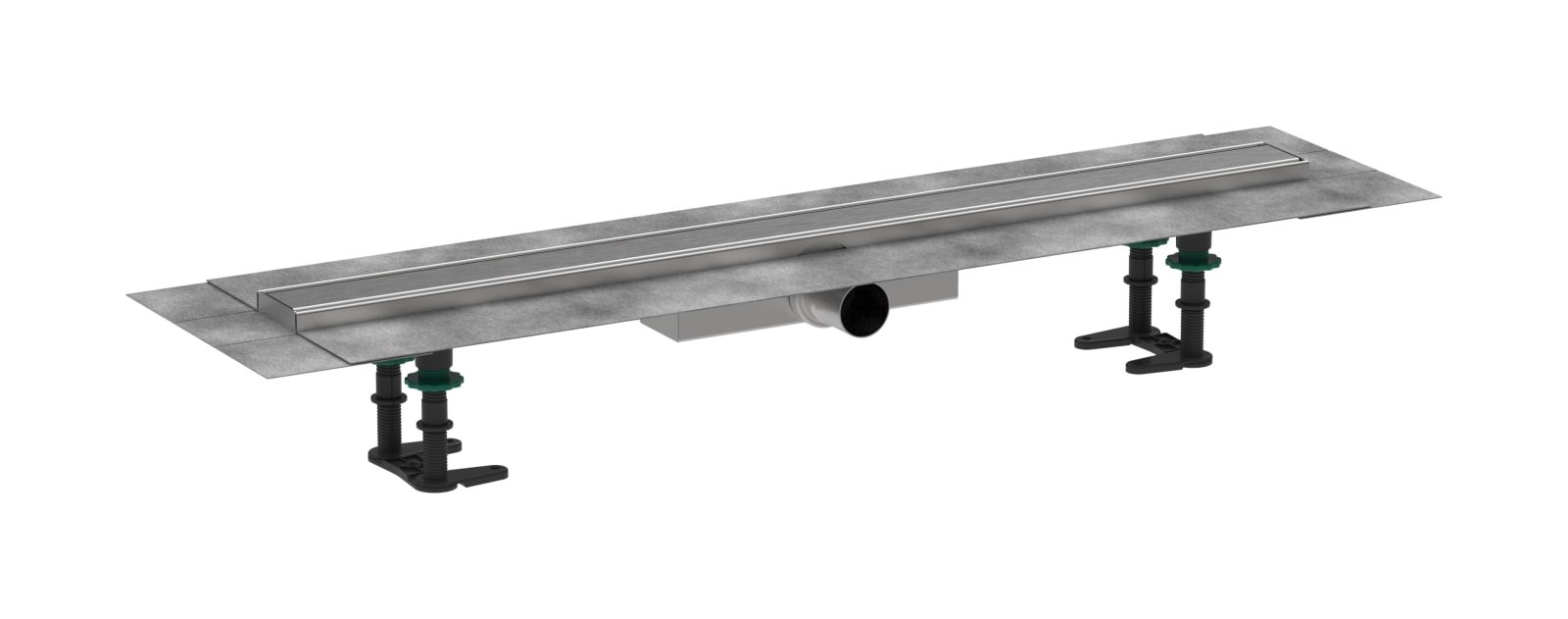 Hansgrohe RainDrain Compact compl.set douchegoot 800 vlakke installatie Brushed Stainless Steel