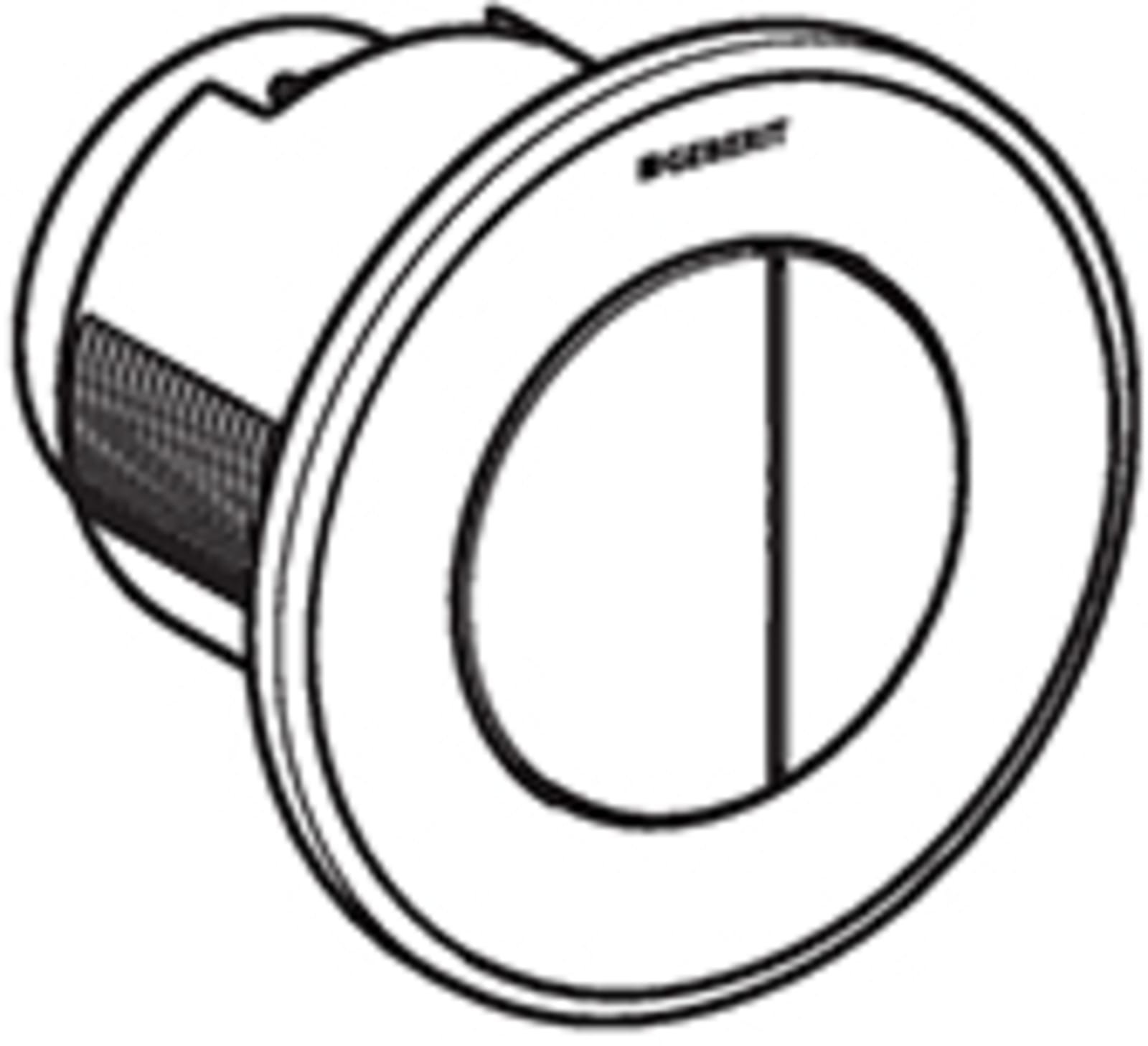 Geberit inbouwdrukker Type10 pneum gr/kl spoeling Sigma-8cm