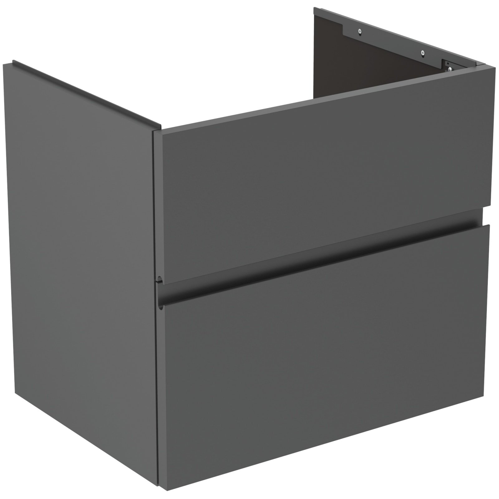 FINESSE | WASTAFELMEUBEL 600X440X545 MM MATT ANTHRACITE, 2 LADEN