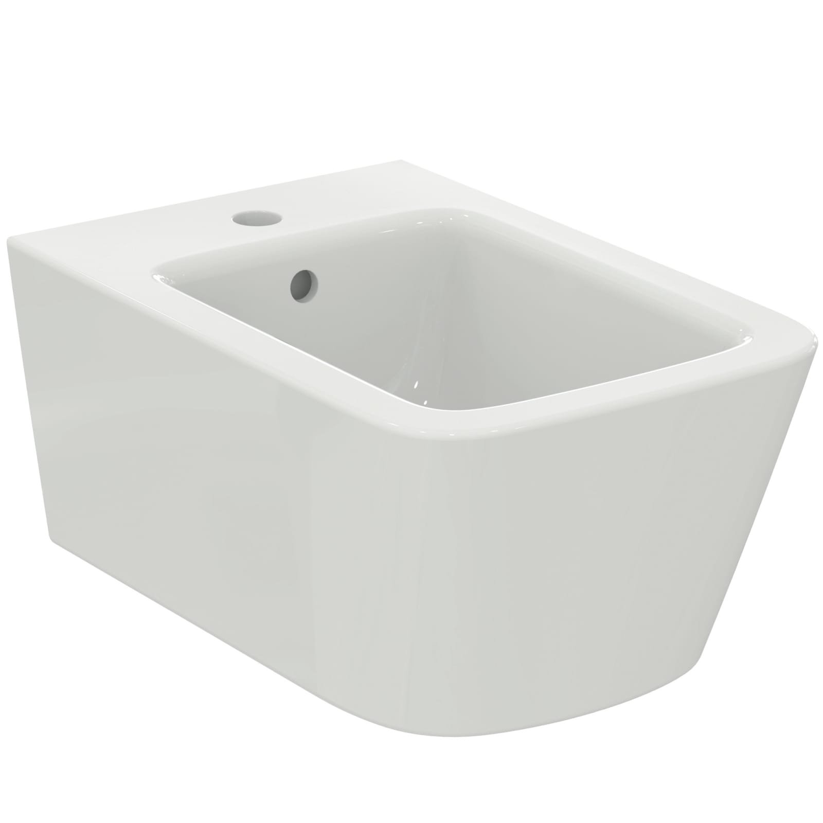 BLEND CUBE | WANDBIDET 360X540X250 MM GLANZEND WIT, 1 KRAANGAT, MET OL