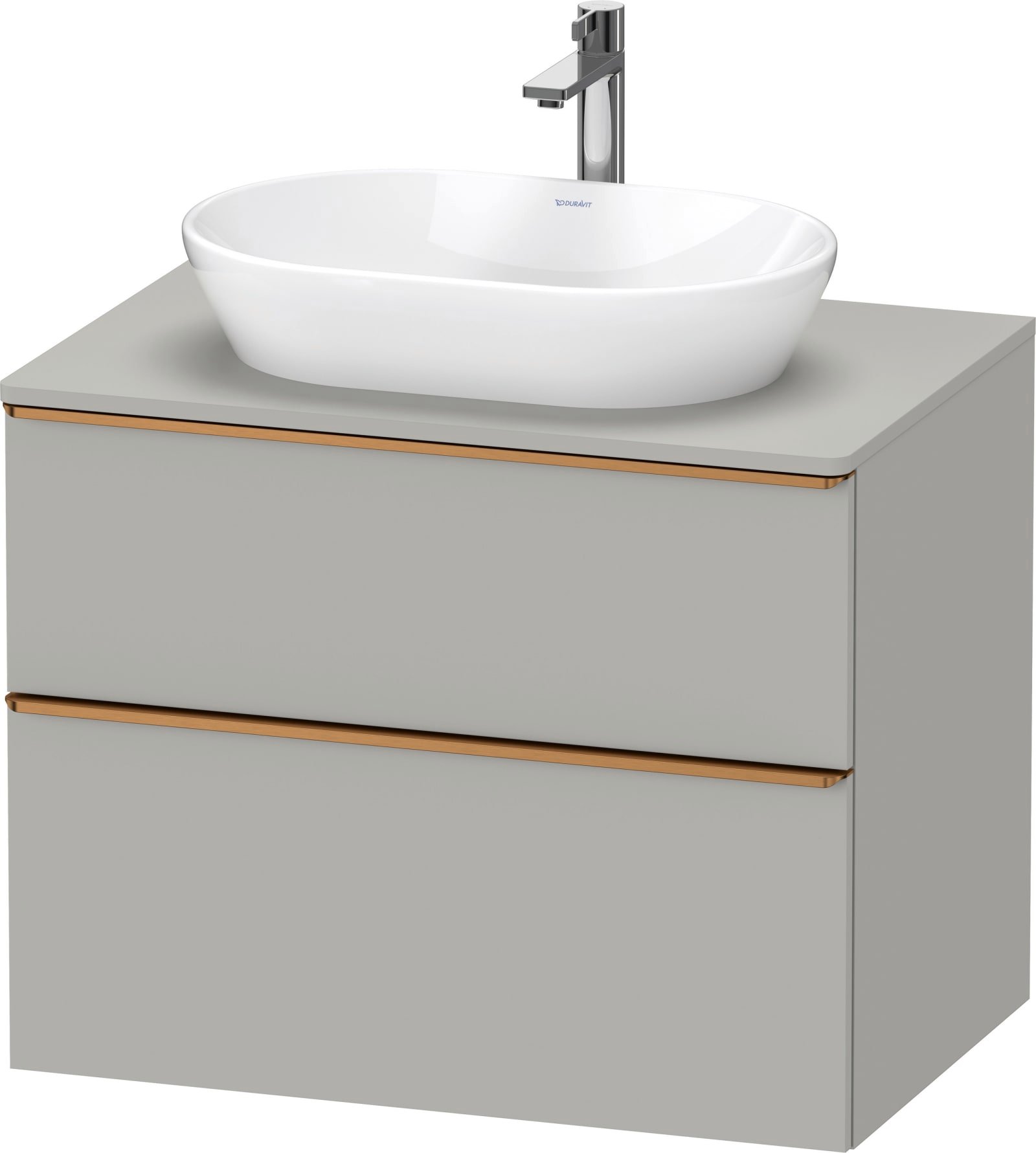 D-Neo Console wastafelonderbouw hangend Betongrijs Mat (1200894811)