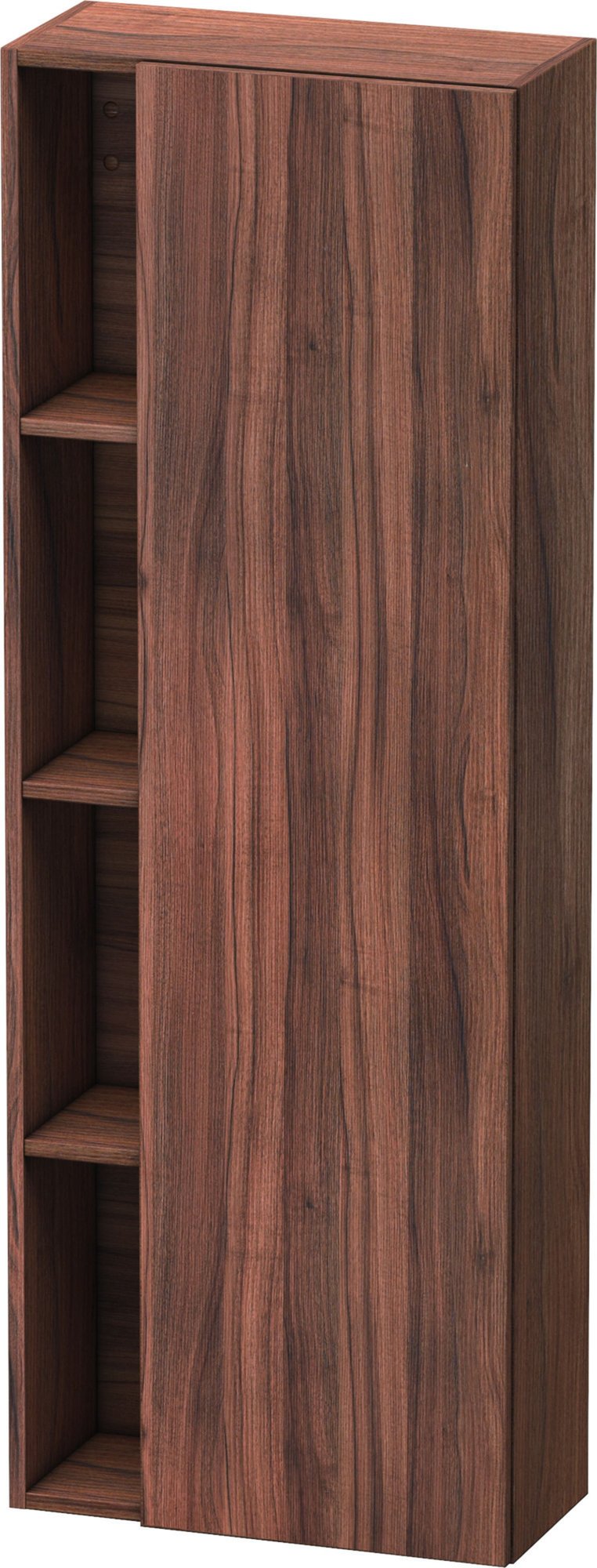 Duravit hoge kast DuraStyle, met openschap en deur 1400-500-240, scharnierzijde rechts, noten natuur