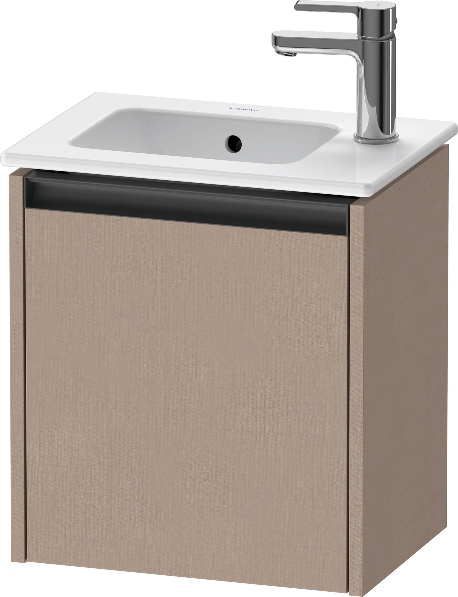 Duravit Ketho.2 Wastafelonderbouw hangend, Linnen Mat, rechthoekig, aantal deuren: 1 – K25060R75750000
