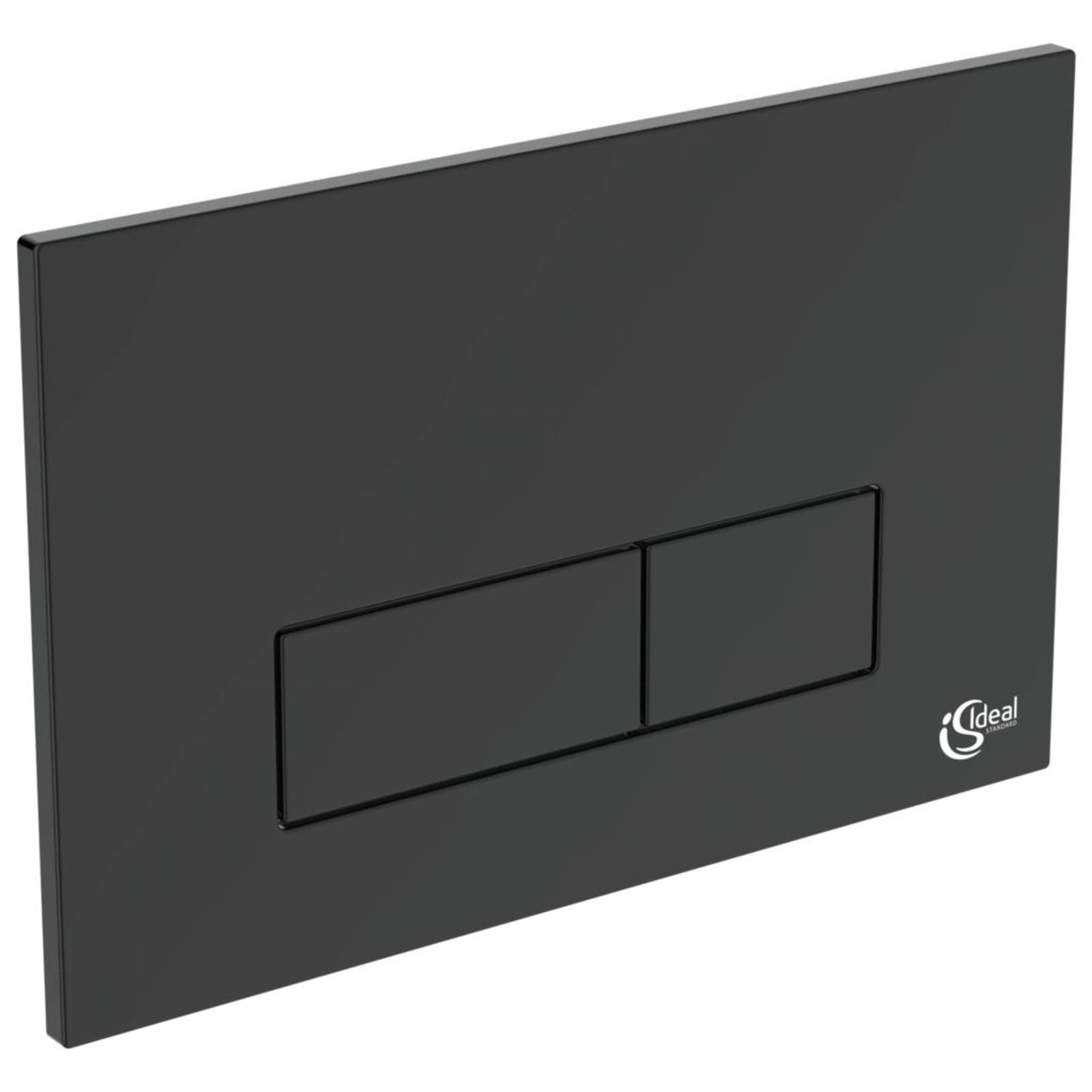 Ideal Standard Oleas M2 bedieningsplaat mechanisch, tweeknops, hxbxl 154x234x8.5mm, zwart