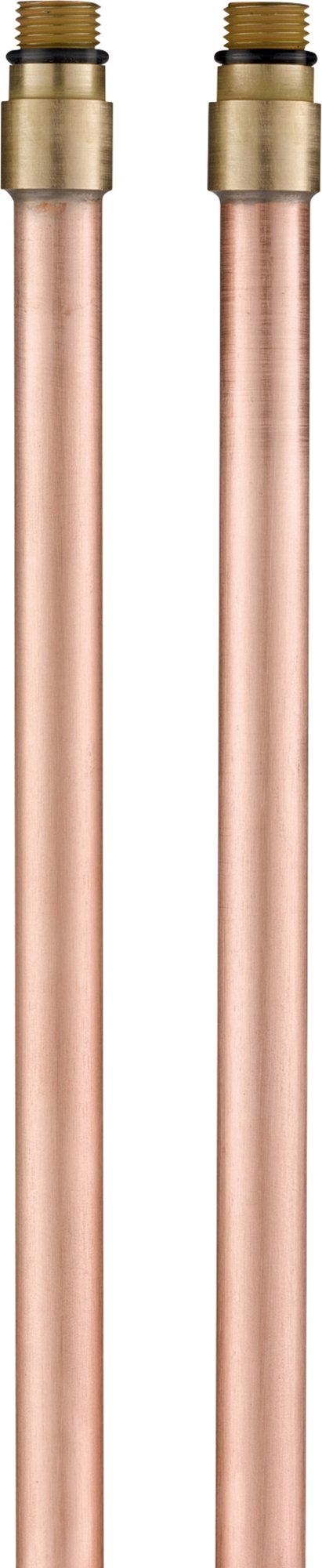 2 x koperen aansluitstukken M10x1 L.365 mm
