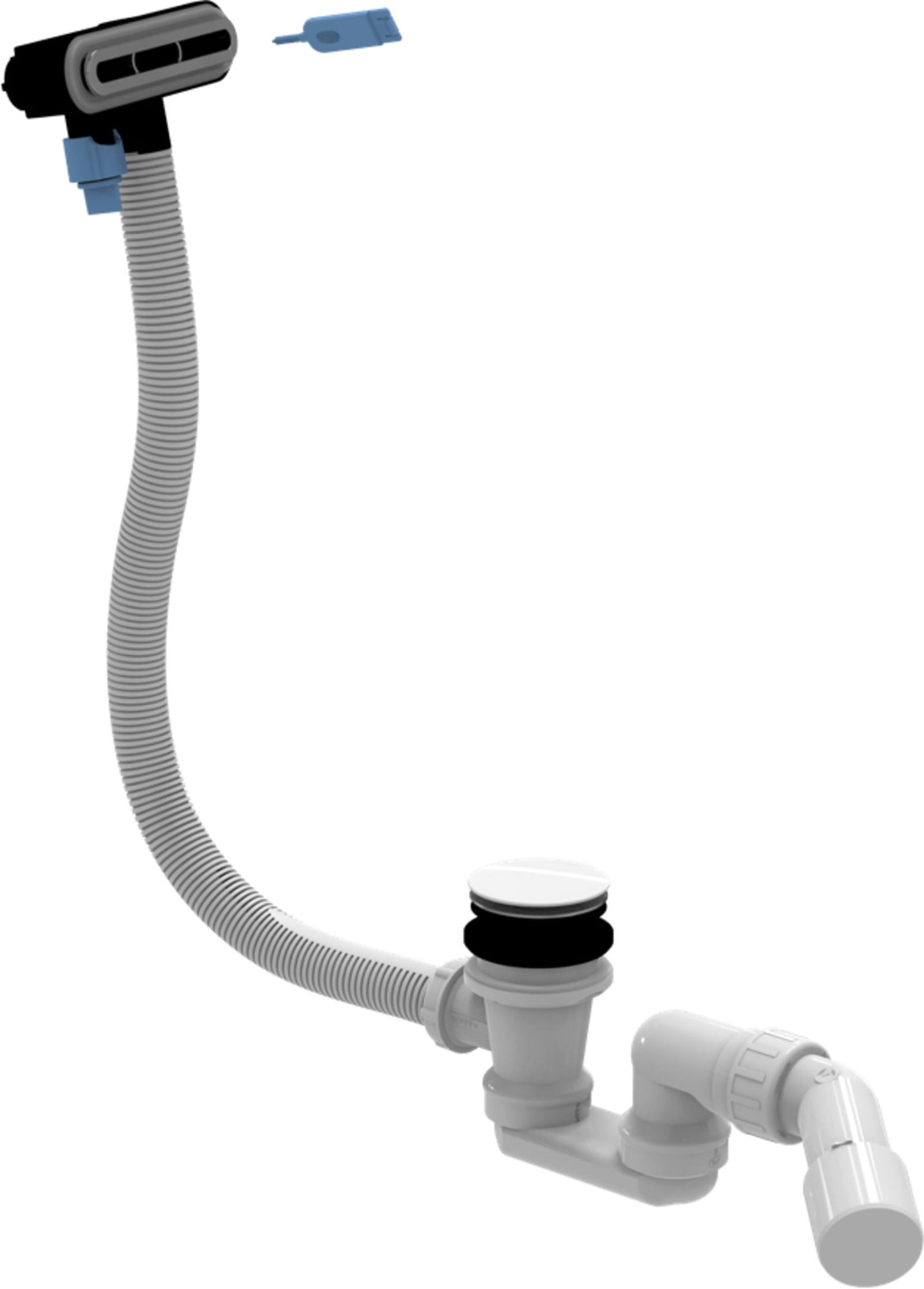 Villeroy&Boch toebehoren verlengde afvoer- en overloopcombinatie Chrome
