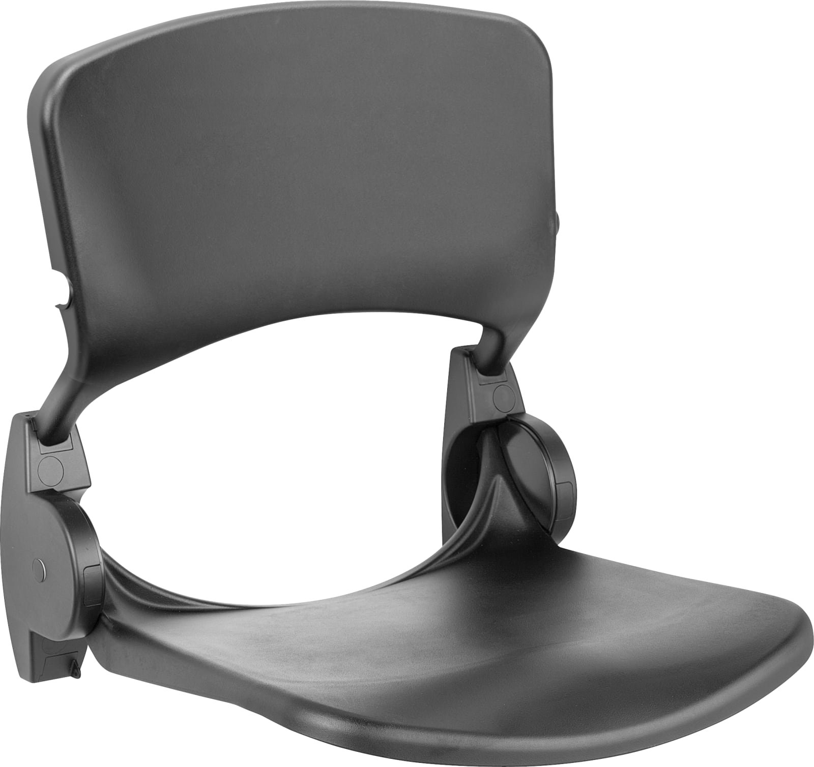 Linido ergonomische douchezitting, met rug leuning, antraciet