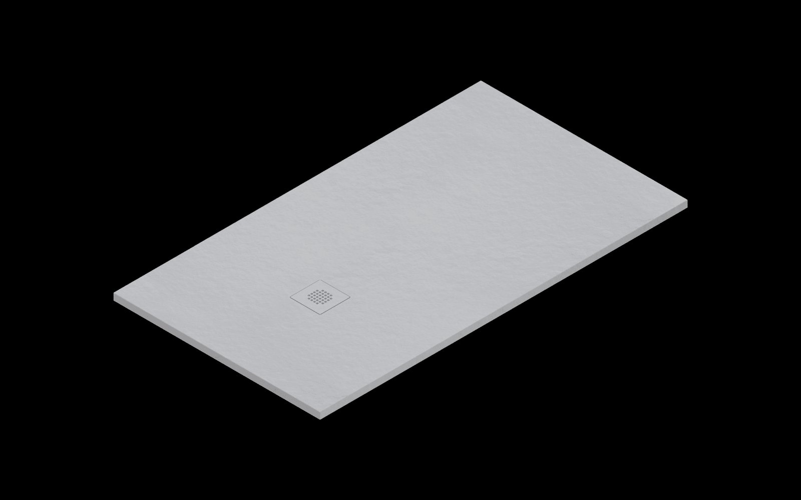 Catalano H3 Solid surface DOUCHEBAK 160X90 Satin Cemento