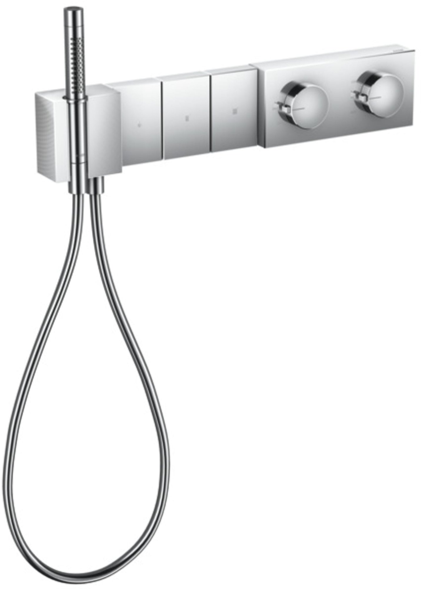 AXOR, Douchethermostaatmodule, Edge, select, 3 functies, chroom / diamant cut