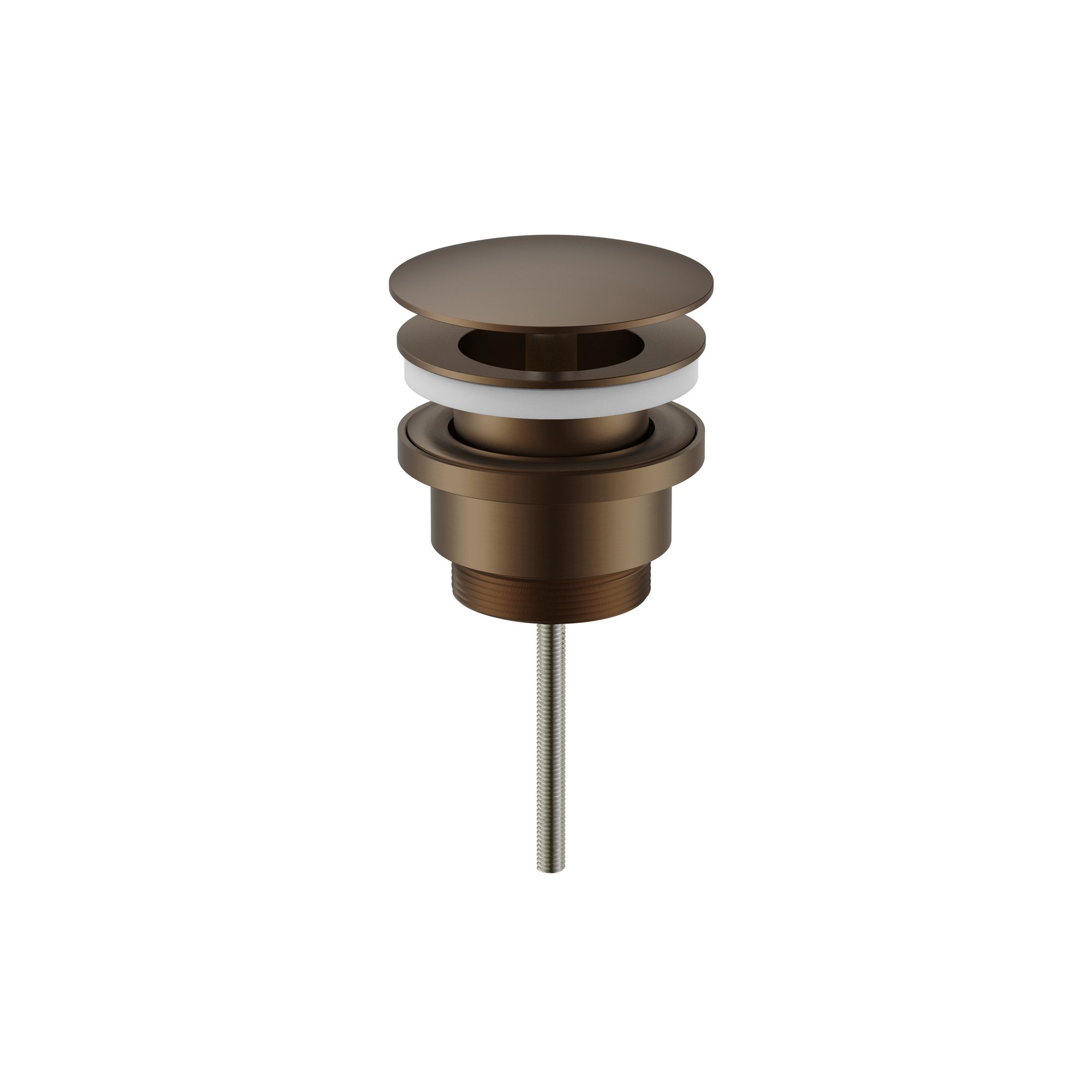 UNIFORMA AFVOERPLUG - ALTIJD OPEN - BRUIN BRONS (PVD)