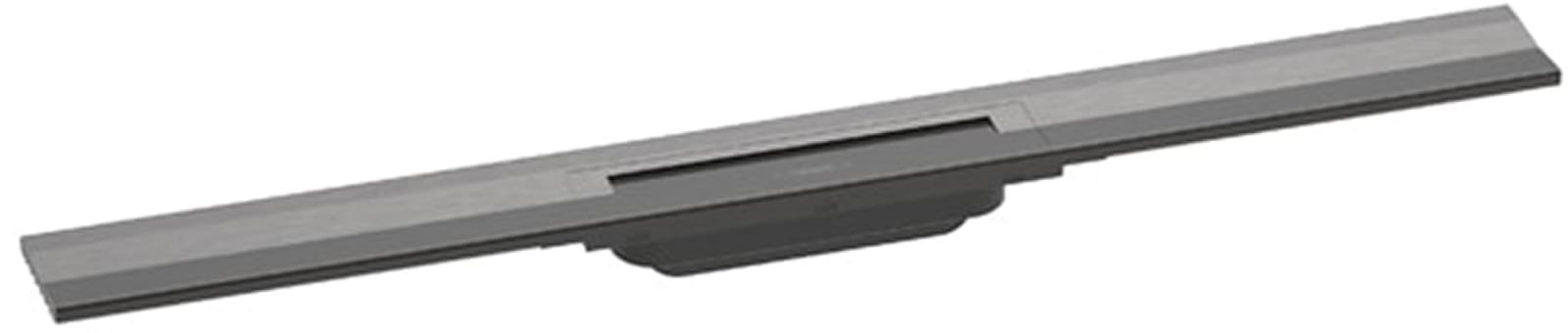 Hansgrohe RainDrain Flex rechte douchegoot 800 inkortbaar wandmontage Brushed Black Chrome