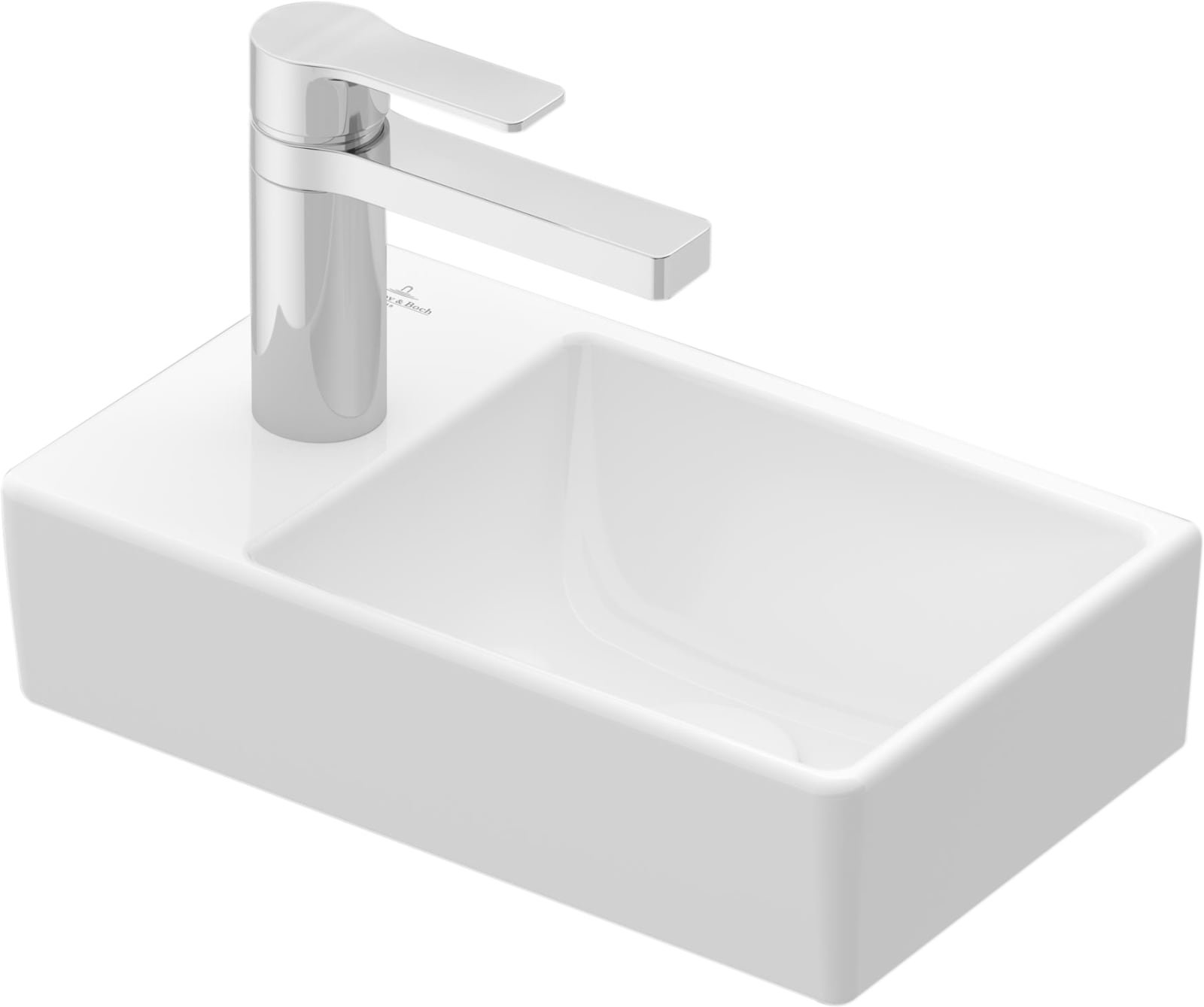 Villeroy & Boch Avento fontein 360x220mm, wasbak rechts, wit