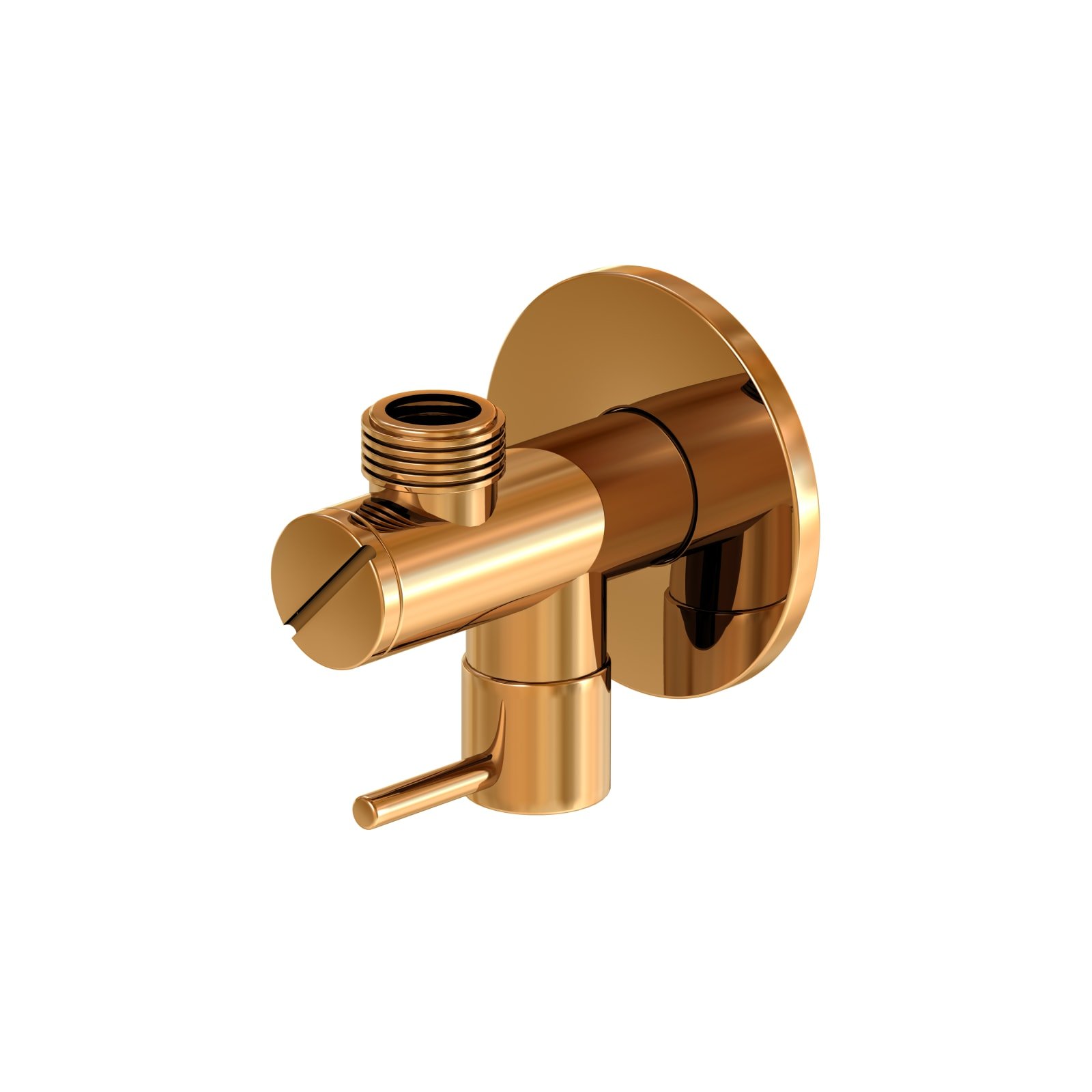 Steinberg Serie 100, hoekventiel 3/8" aansluiting flexslang, rose goud