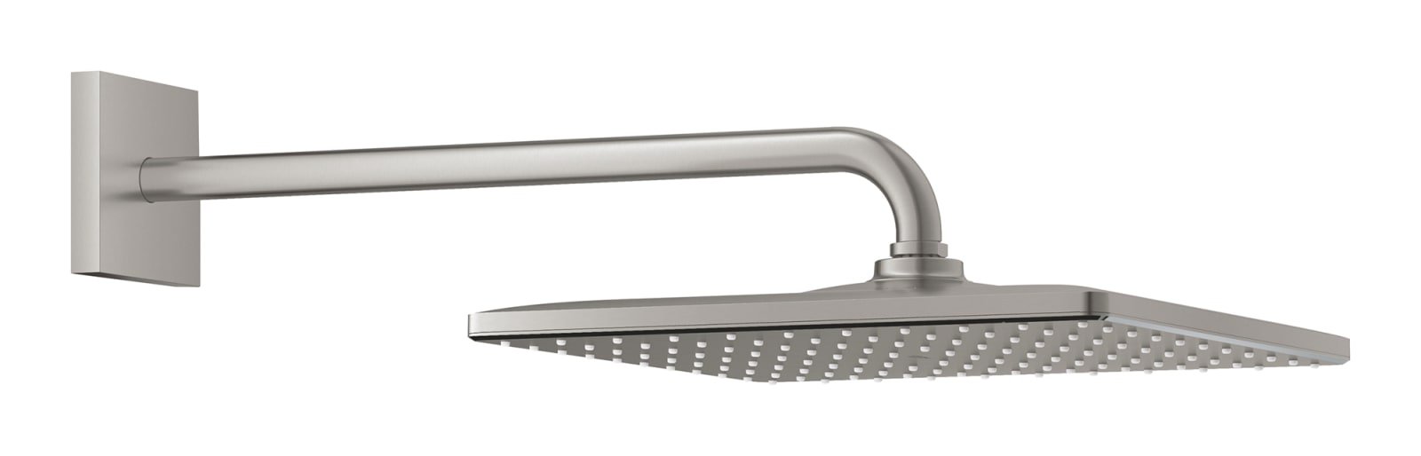 Grohe Rainshower SmartActive, Hoofddoucheset, Mono, vierkant, wand, 310mm douchekop, 1x straalsoort, 422mm arm, supersteel