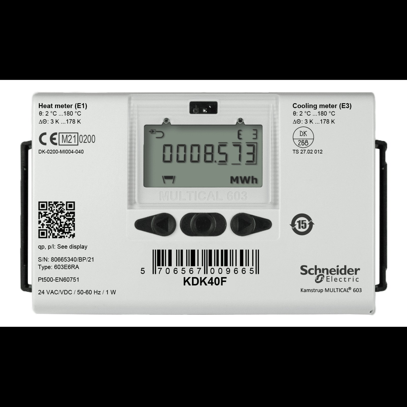 KD Series verwarming en koeling meter, DN65 Flanged Roestvrij staal, 2