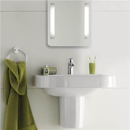 Grohe Eurosmart Cosmopolitan, Wastafelmengkraan, S-size, ES, eengreeps, 1-gats, 148mm hoogte, glad, 92mm uitloop, vast, chroom
