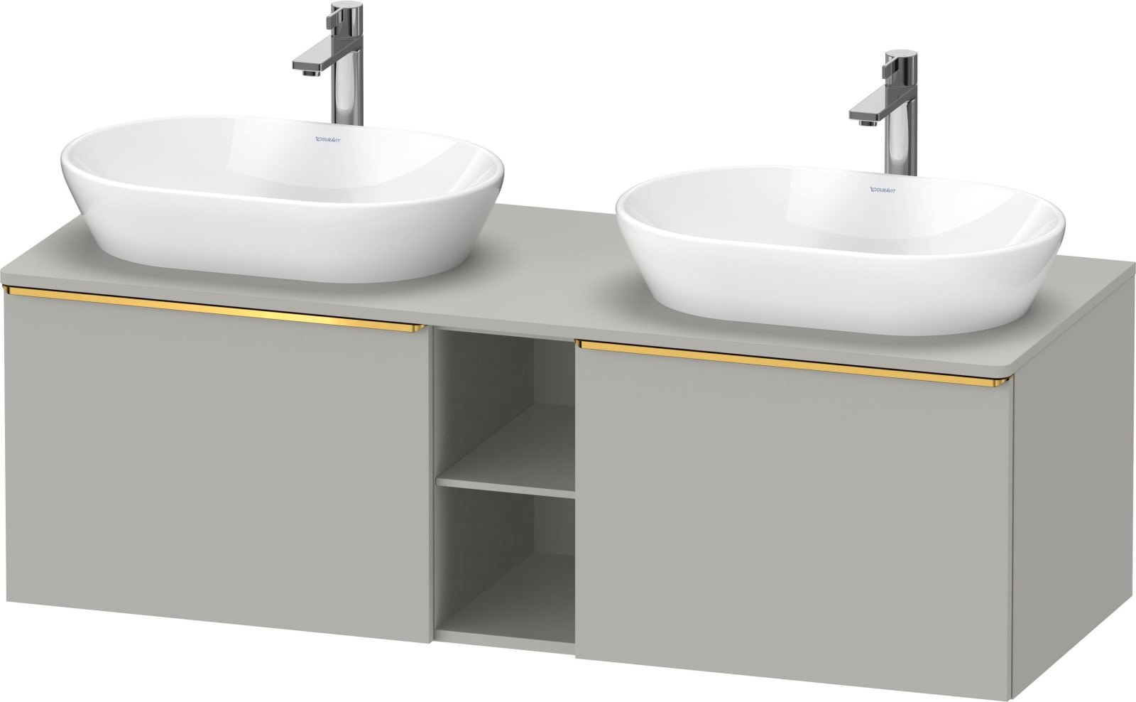 D-Neo Console wastafelonderbouw hangend Betongrijs Mat (1200897430)