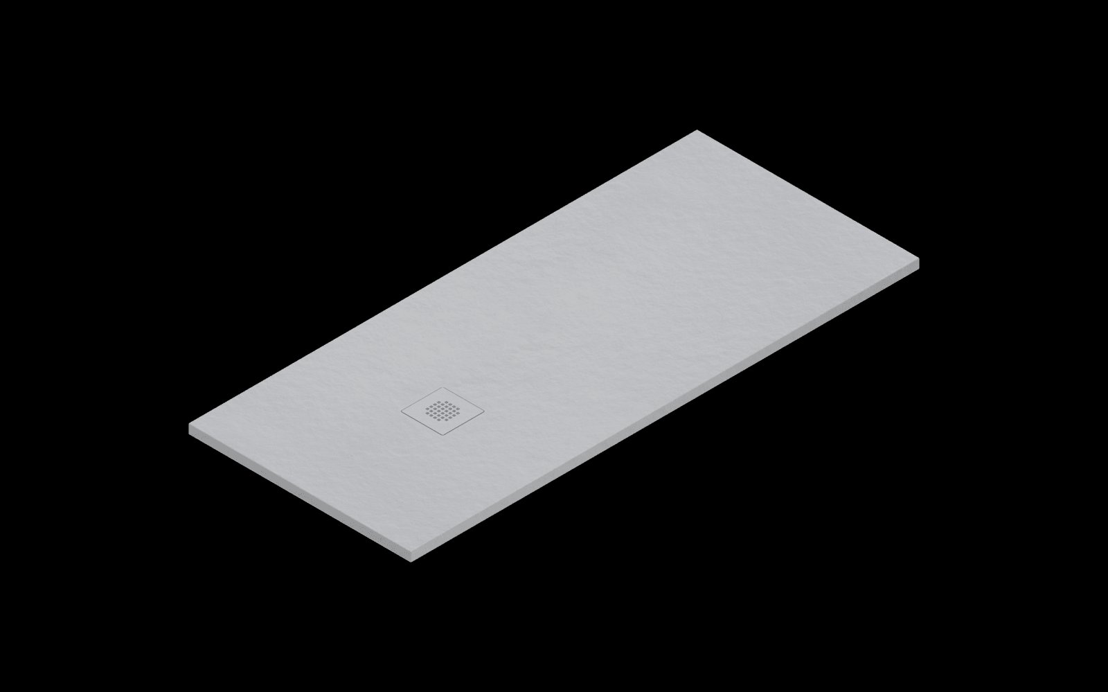 Catalano H3 Solid surface DOUCHEBAK 160X70 Satin Cemento