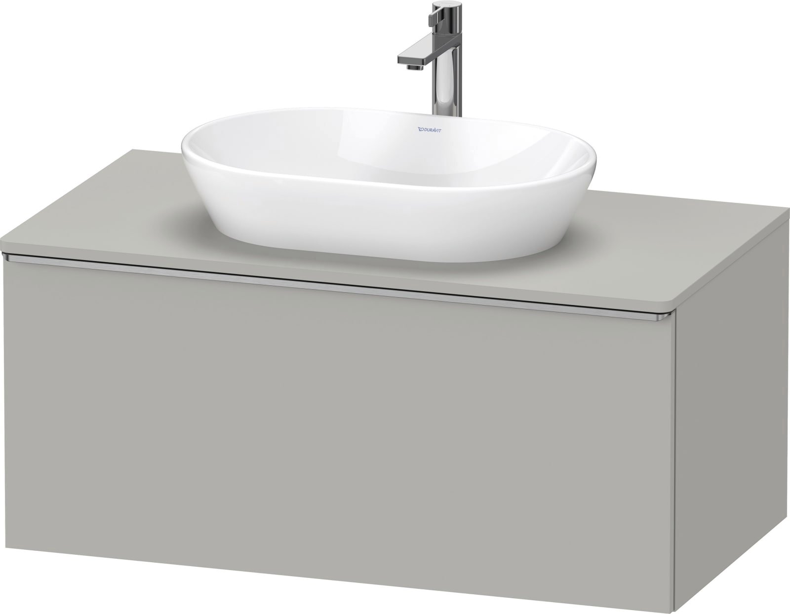 D-Neo Console wastafelonderbouw hangend Betongrijs Mat (1200897432)