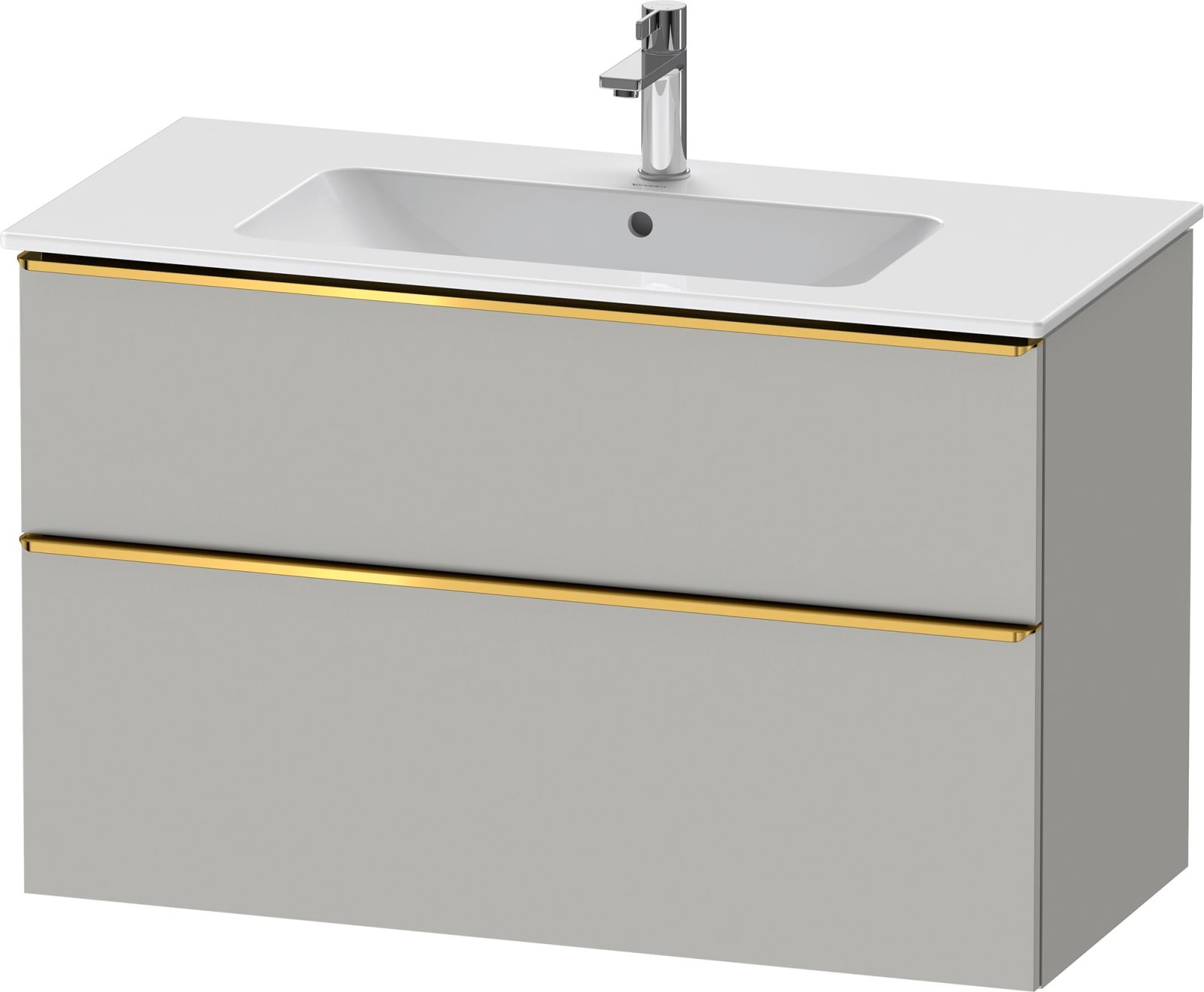 D-Neo Wastafelonderbouw hangend Betongrijs Mat (1200894068)