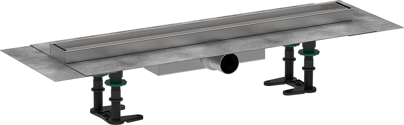 Hansgrohe RainDrain Compact compl.set douchegoot 600 betegelbaar vlakke installatie