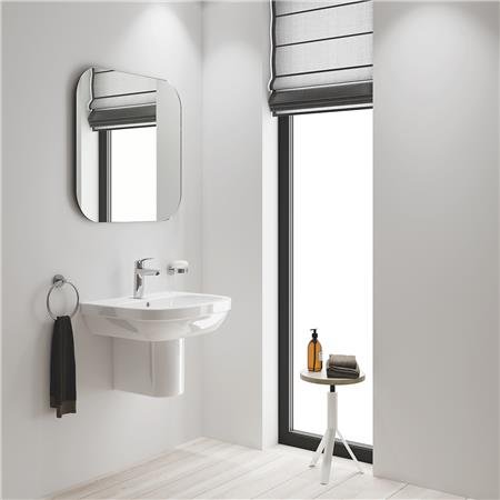 Grohe Eurosmart M-Size wastafelkraan, eengreeps, 3/8", 196mm, blad/kraangatmontage, chroom