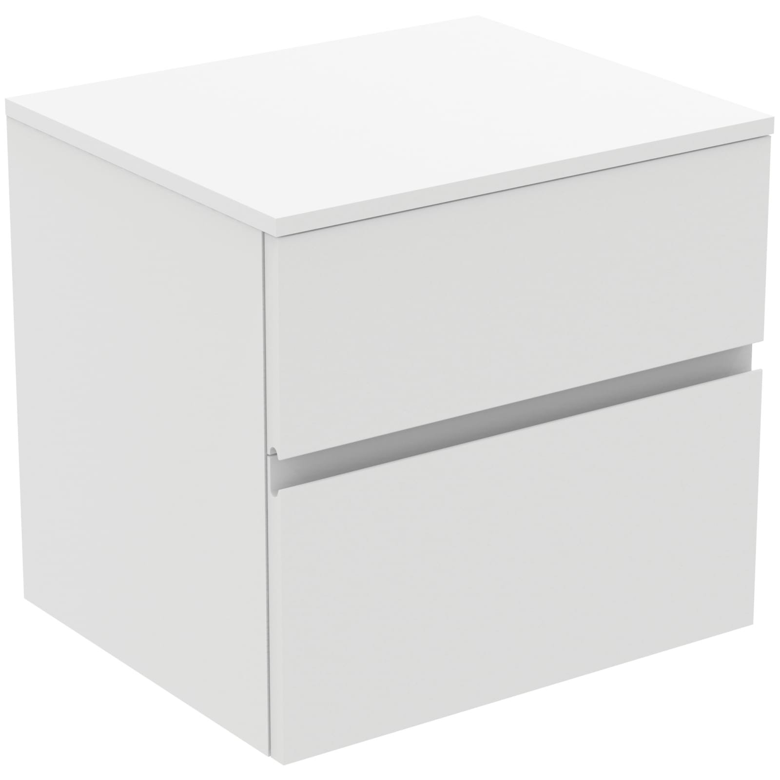 FINESSE | WASTAFELMEUBEL 602X505X558 MM MATT WHITE, 2 LADEN