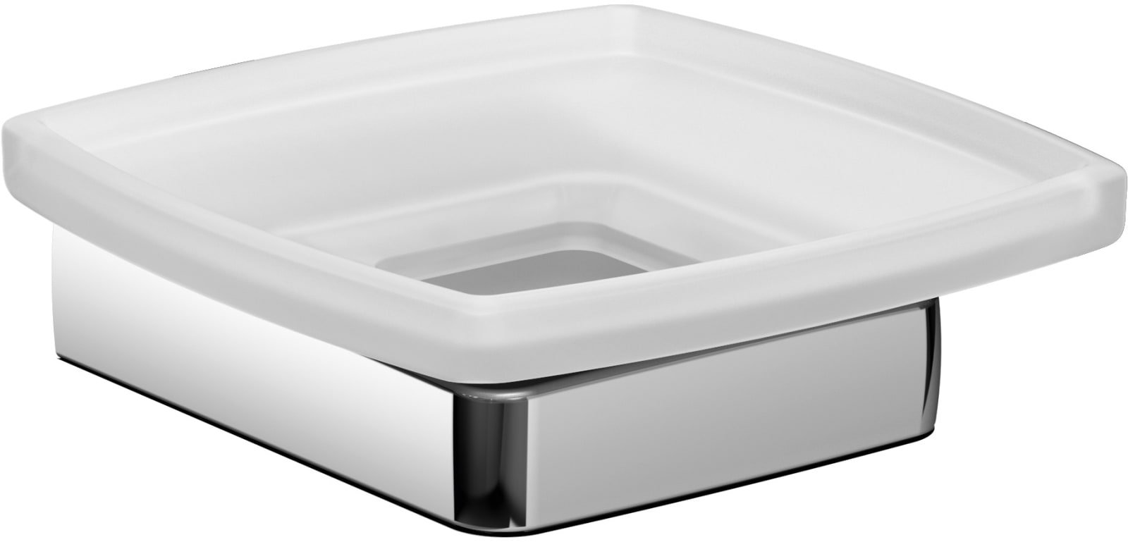 Emco Trend zeephouder gesatineerd glas, chroom