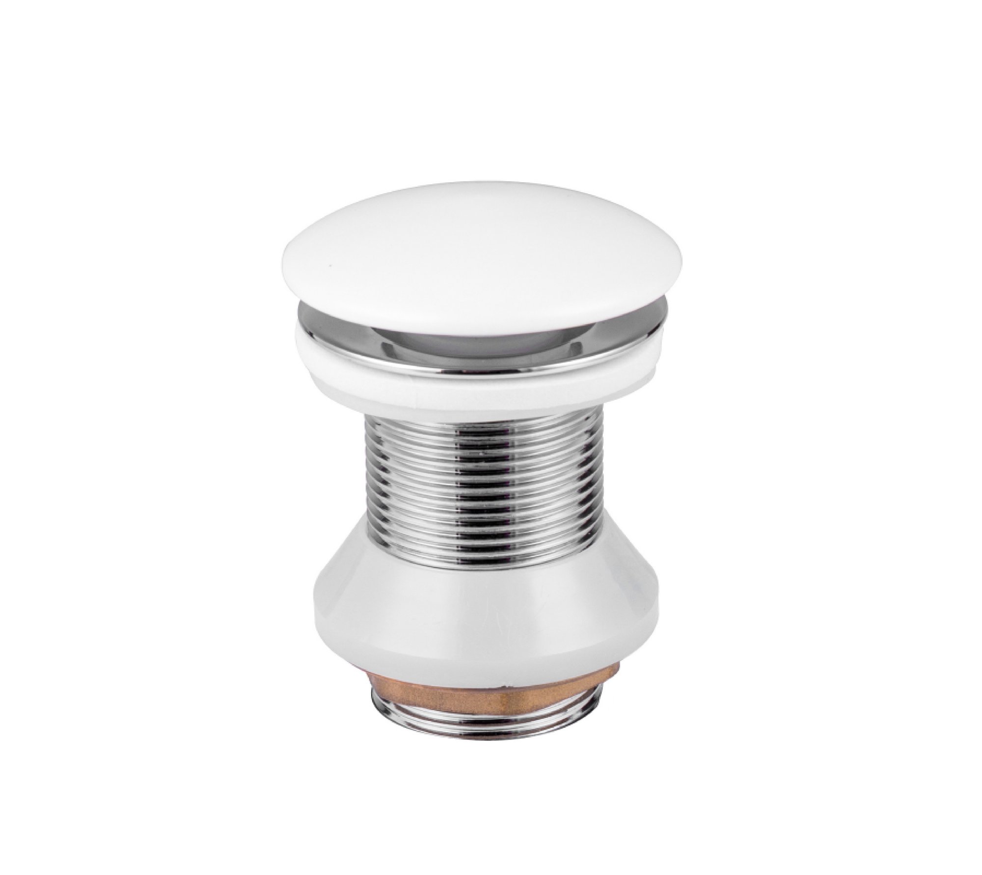 ALONI AFVOERPLUG - CLICK WASTE - KERAMIEK - 5/4" - GLANZEND WIT
