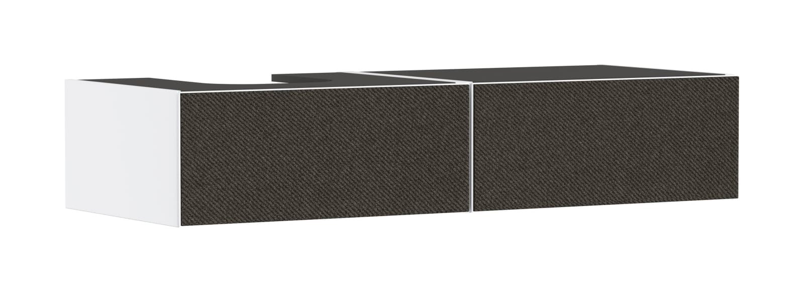 Hansgrohe Xevolos E meubel 1370x550, 2la, MW cons opb wastafel gesl li, front TDG