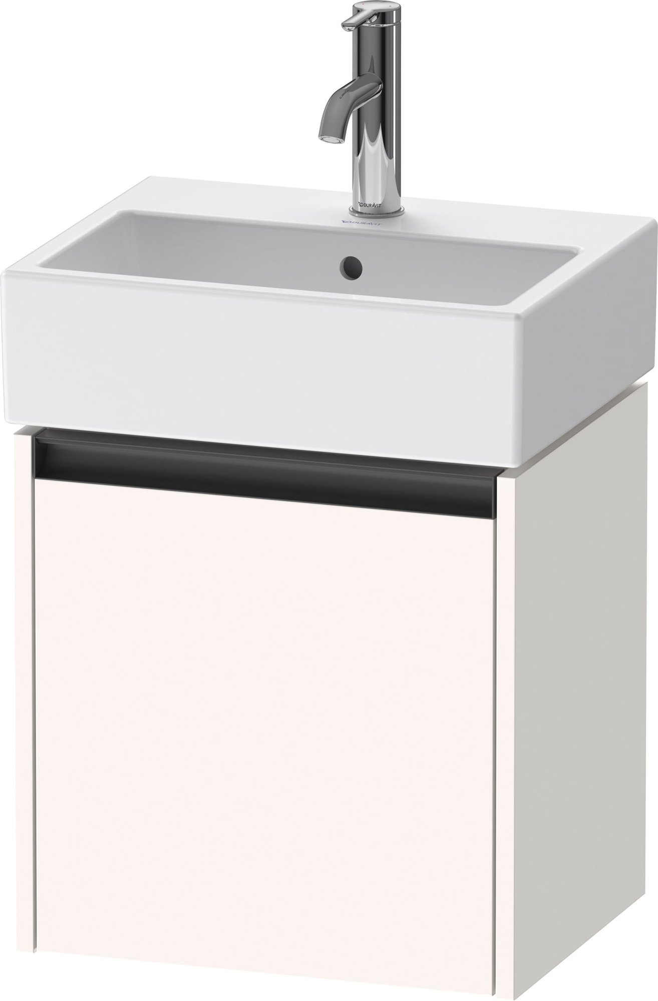 Duravit Ketho.2 Wastafelonderbouw hangend, Wit Supermat, rechthoekig, aantal deuren: 1 – K25070R84840000