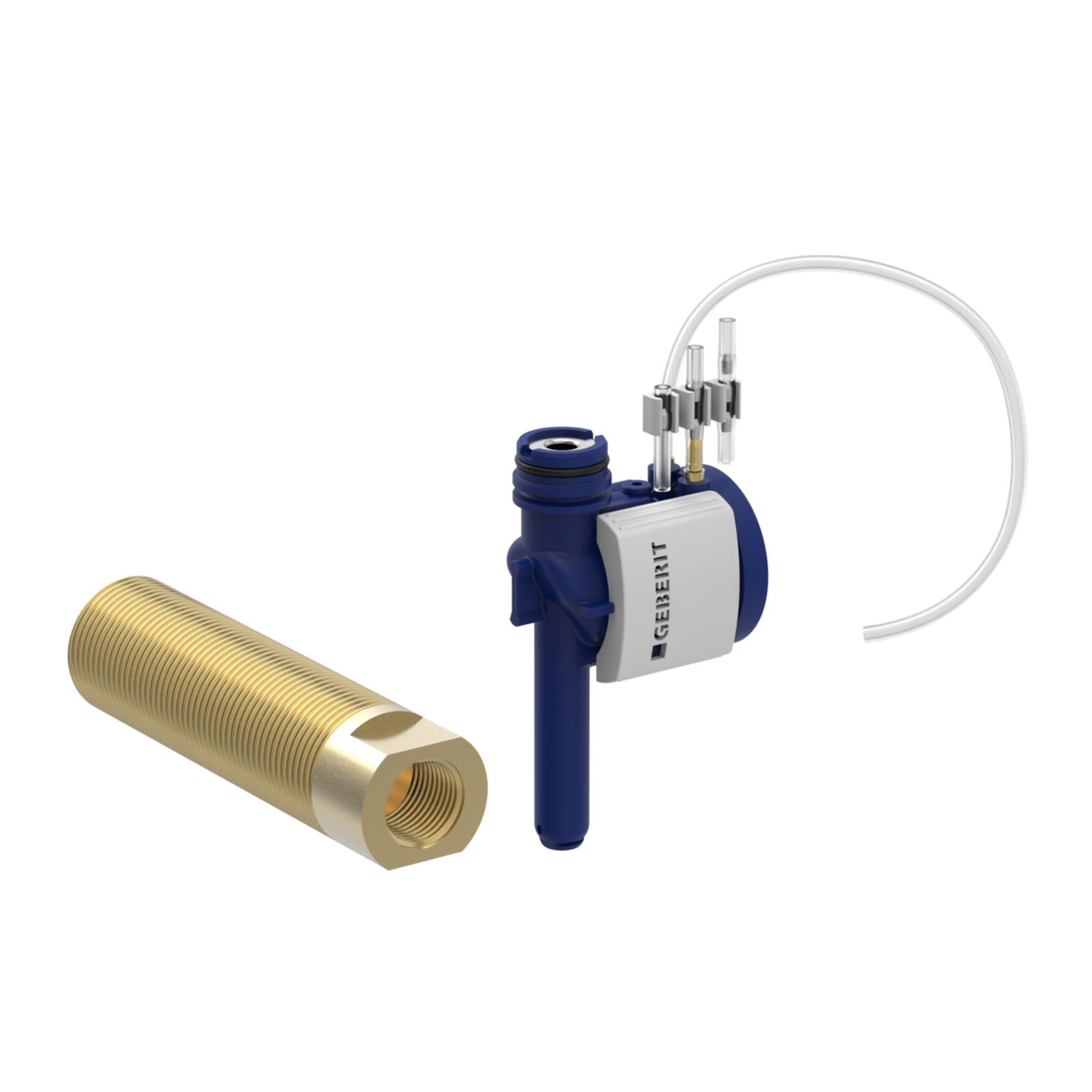 Geberit renovatieset inbouw UR pneum, bediendingsplaat 13x13cm, inlaat geschroefd