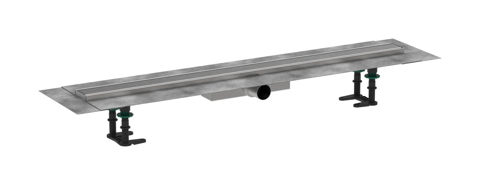 Hansgrohe RainDrain Compact compl.set douchegoot 900 vlakke installatie Brushed Stainless Steel