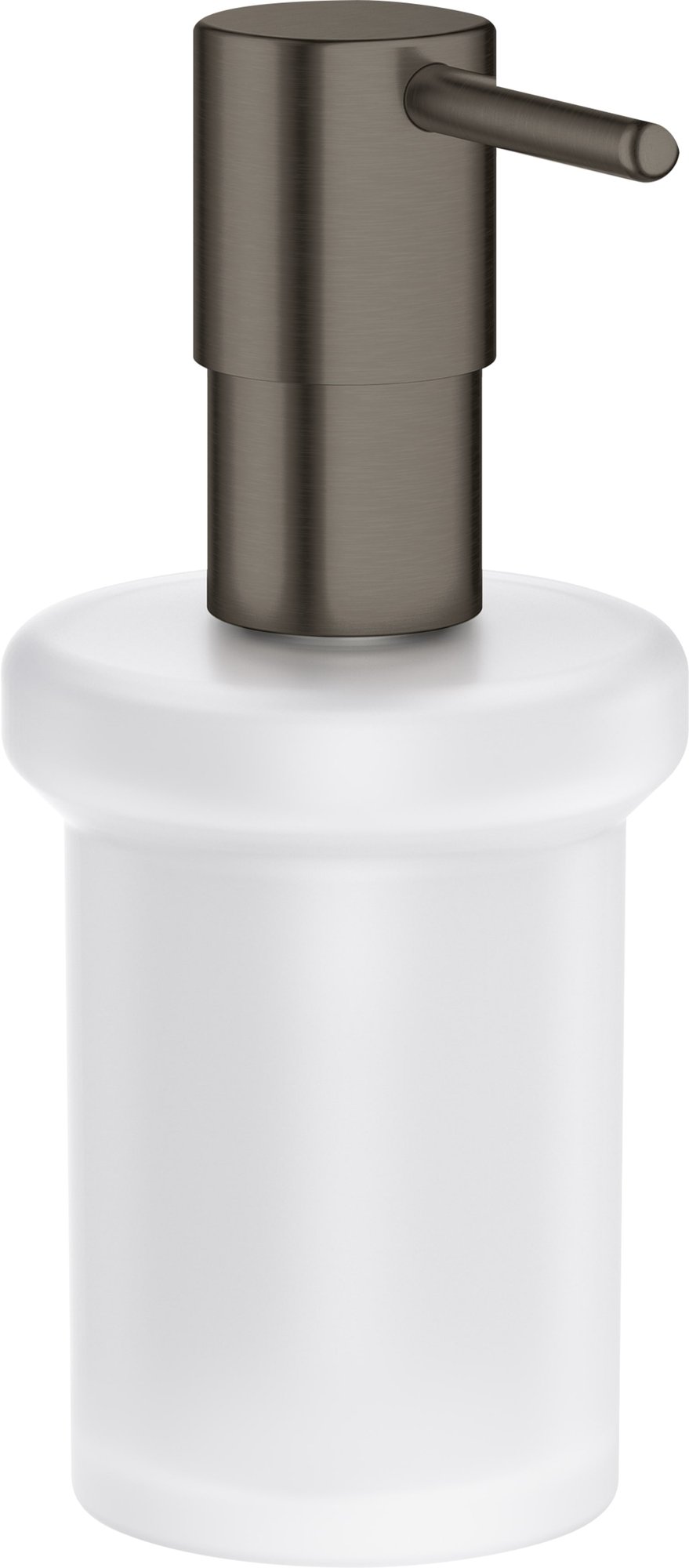 Grohe Essentials Zeepdispenser, 160ml vulhoeveelheid, metaal/glas, hard graphite geborsteld