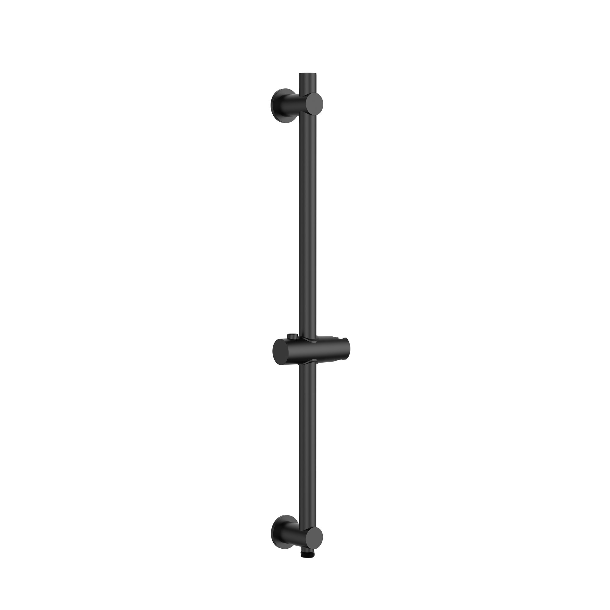 UNIFORMA DOUCHEGLIJSTANG - MET WATERAANSLUITING - 69 CM - MAT ZWART (PVD)