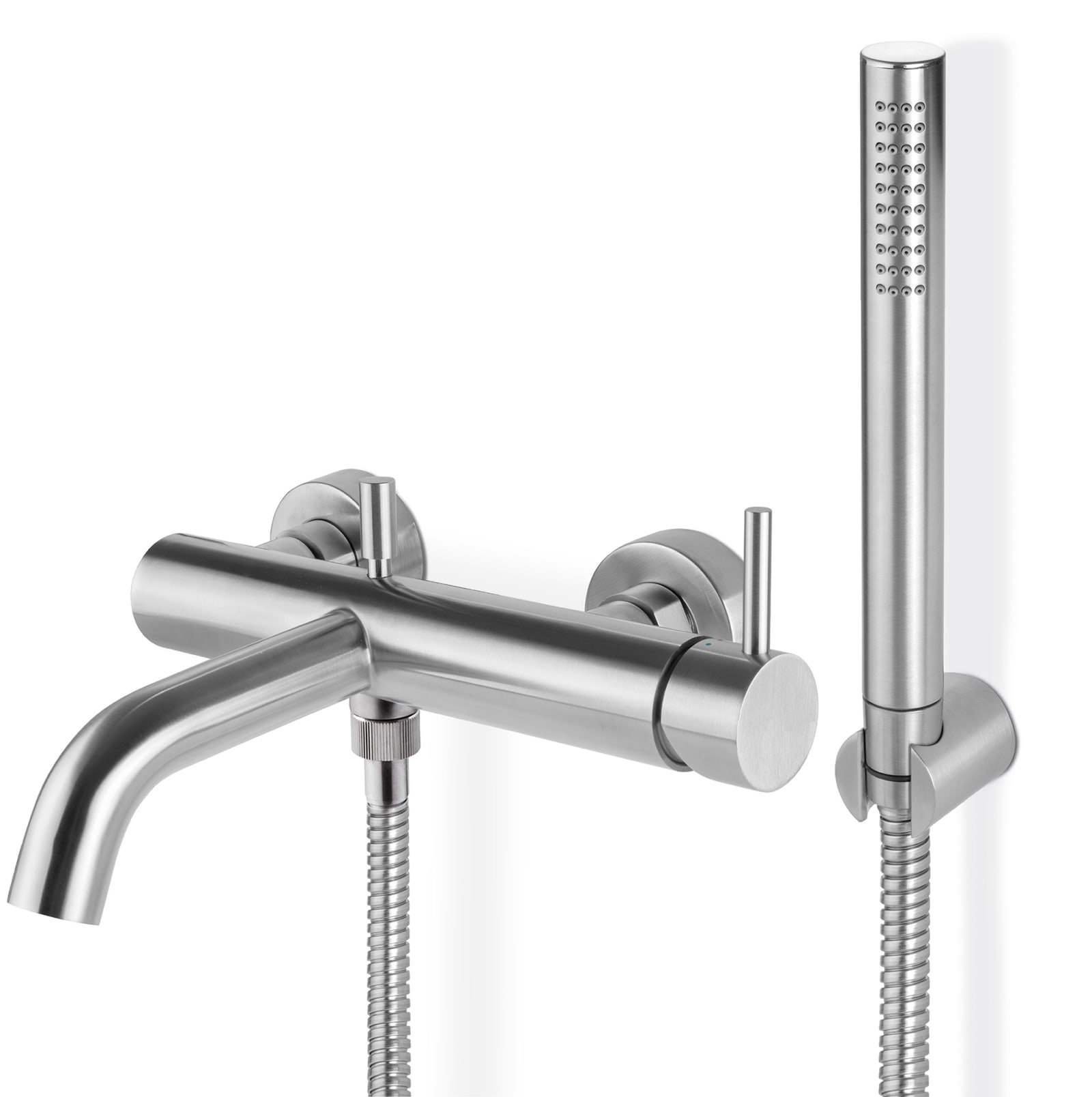 Blue Label Viborg Steel badmengkraan met handdouche, rvs