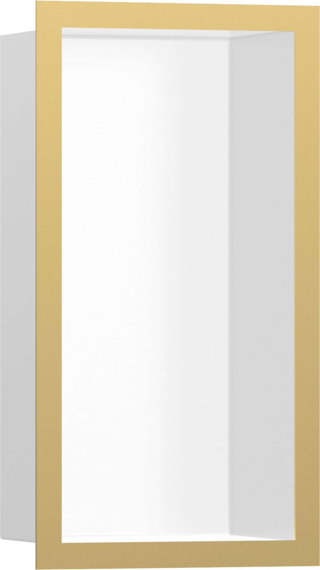 Hansgrohe XtraStoris Individual wandbox wit met designframe 300/150/100 Polished Gold Optic