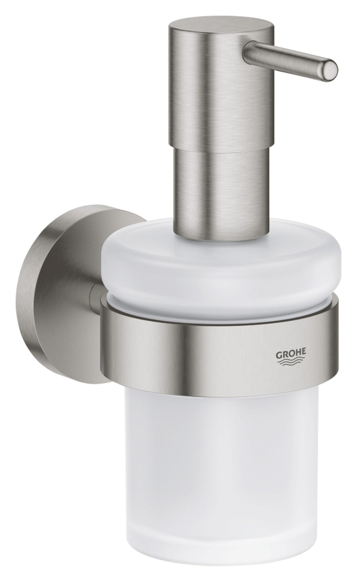 Grohe Start zeepdispenser met houder, rvs