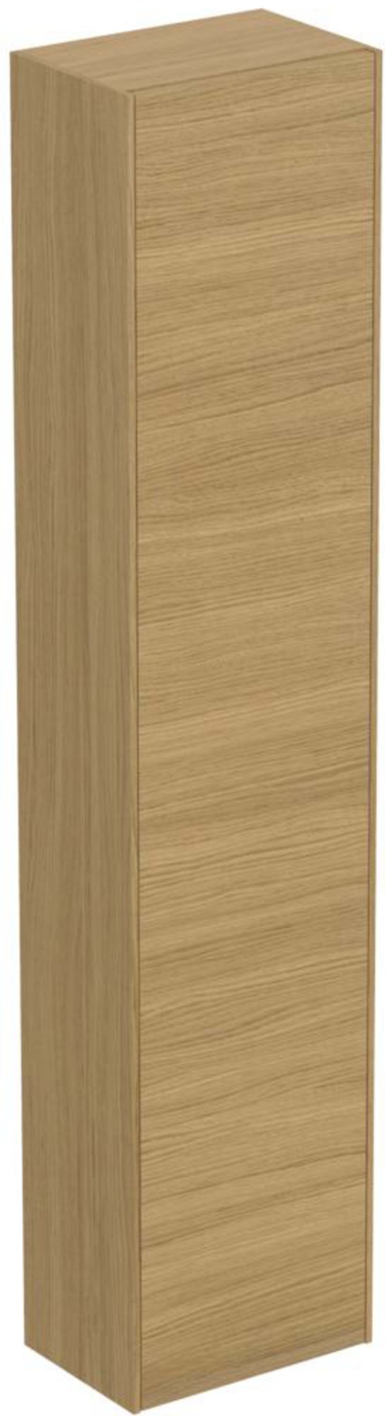 Ideal Standard Conca hoge kolomkast 37x25x17cm met 1 deur omkeerbaar, light oak