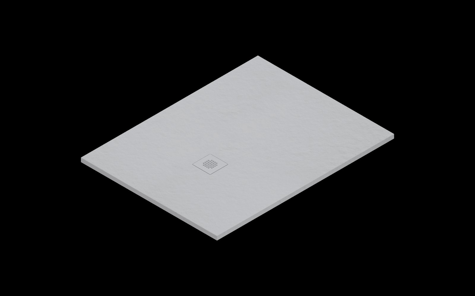 Catalano H3 Solid surface DOUCHEBAK 130X100 Satin Cemento