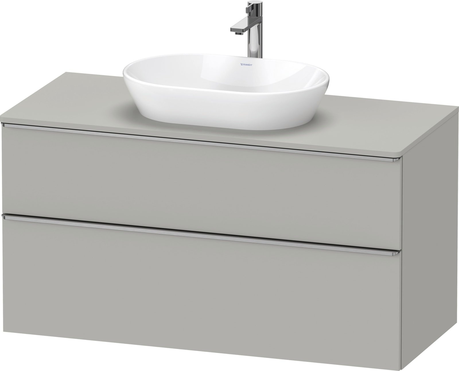 D-Neo Console wastafelonderbouw hangend Betongrijs Mat (1200895142)