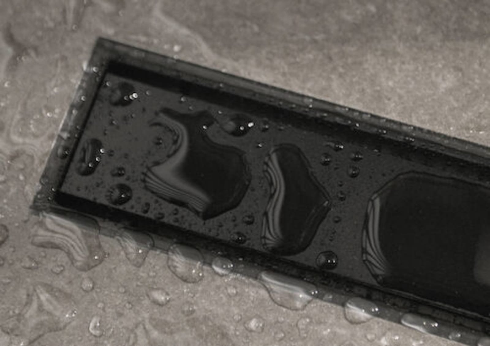 Easy Drain Compact Modulo TAF Black douchegoot 1200 mm zero+zwart geborsteld M1 met waterslot 50 mm