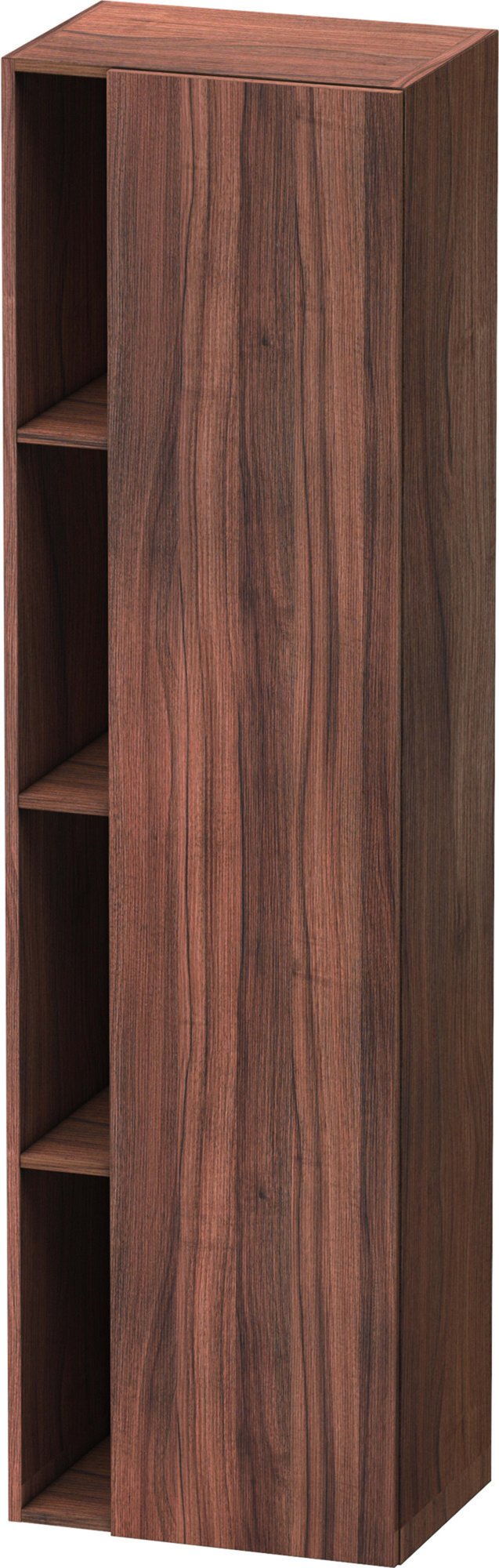 Duravit hoge kast DuraStyle, met openschap en deur 1800-500-360, scharnierzijde rechts, noten natuur